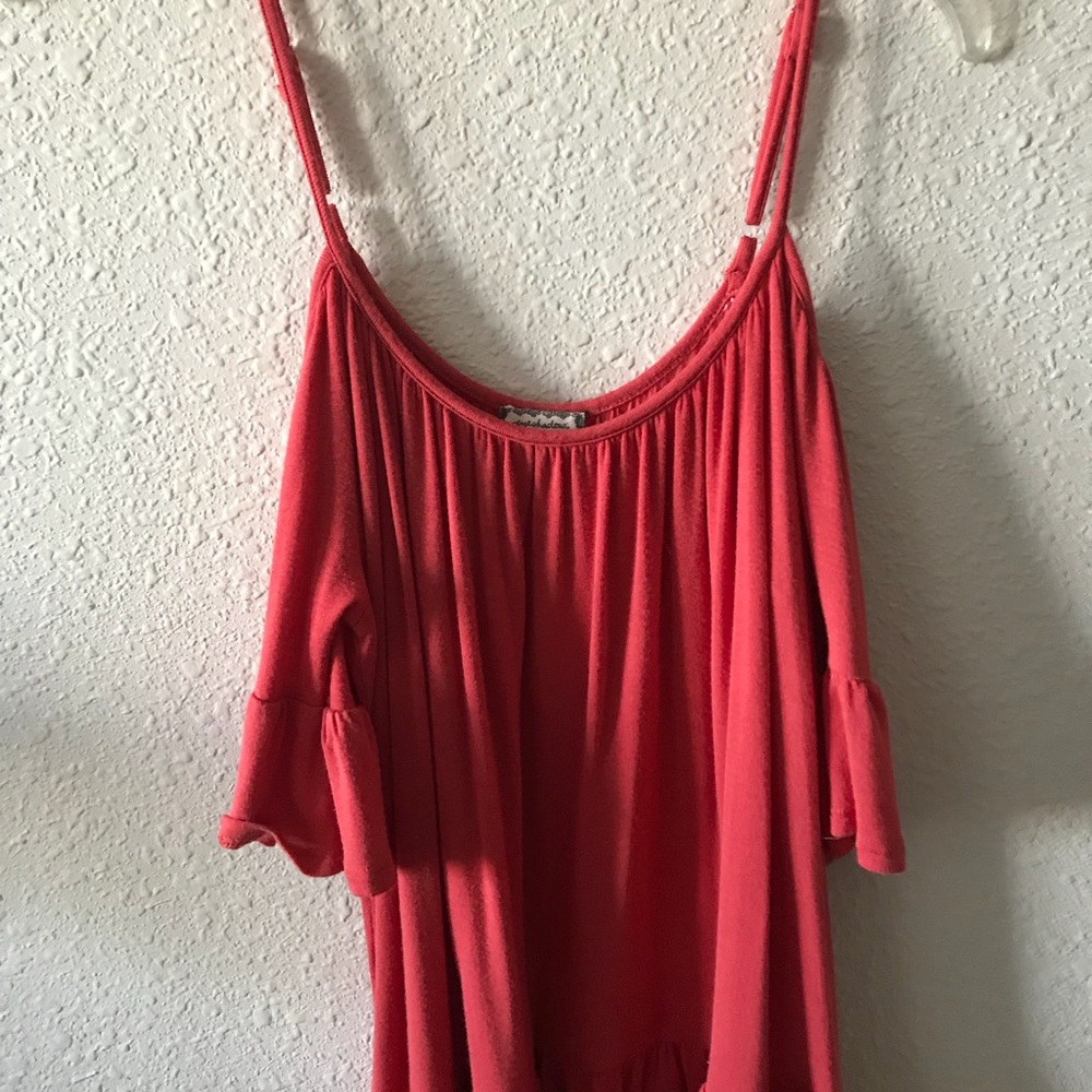 Flowy and Soft Cold Shoulder Blouse